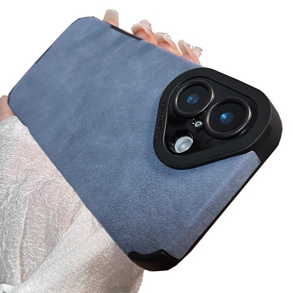 iPhone 16 Plus  Silikonskal i 8 Färger med Skydd för Kameran Blå
