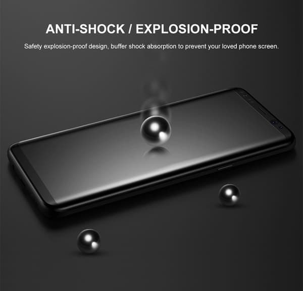 Samsung Galaxy S8 - (2-PACK) ProGuard EXXO-näytönsuoja kehyksellä Vit