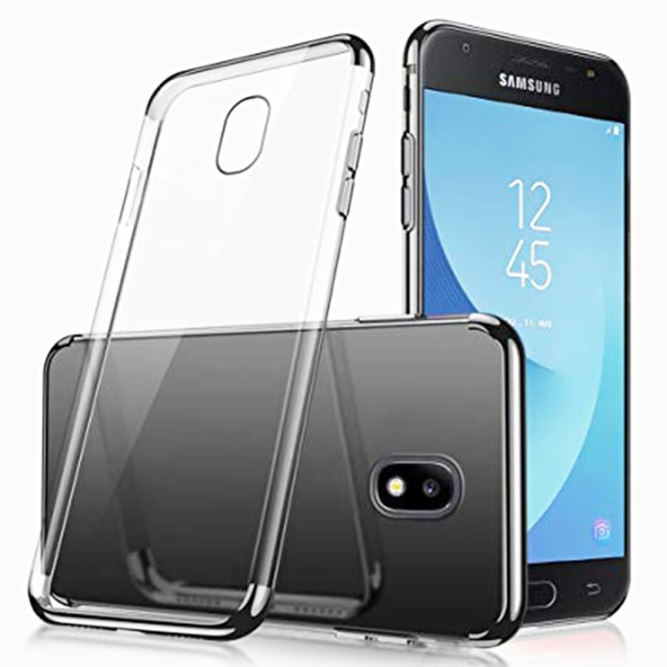 Tyylikäs silikonisuojakuori (Floveme) - Samsung Galaxy J3 2017 Silver