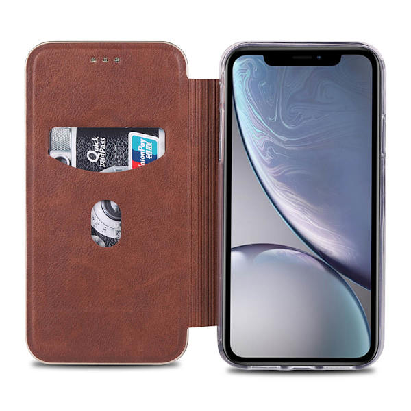 iPhone X/XS - Exklusivt Praktiskt Plånboksfodral (YAZUNSHI) Brun
