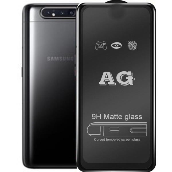 Samsung Galaxy A80 2.5D Anti-Fingerprints skjermbeskytter 0,3 mm Transparent/Genomskinlig