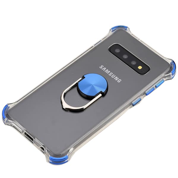 Professionellt Skyddsskal Ringhållare - Samsung Galaxy S10Plus Silver