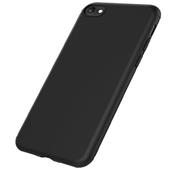 iPhone 7 - Stilrent Mattbehandlat Silikonskal Svart
