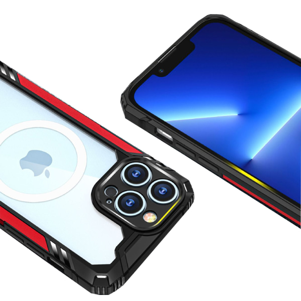 iPhone 13 Pro Max - Effektivt kraftig beskyttelsesdeksel Röd