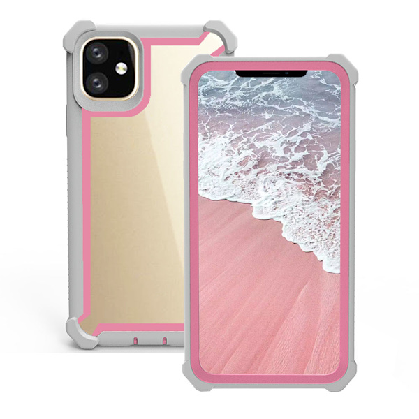 Skal - iPhone 11 ROSA/VIT ROSA/VIT