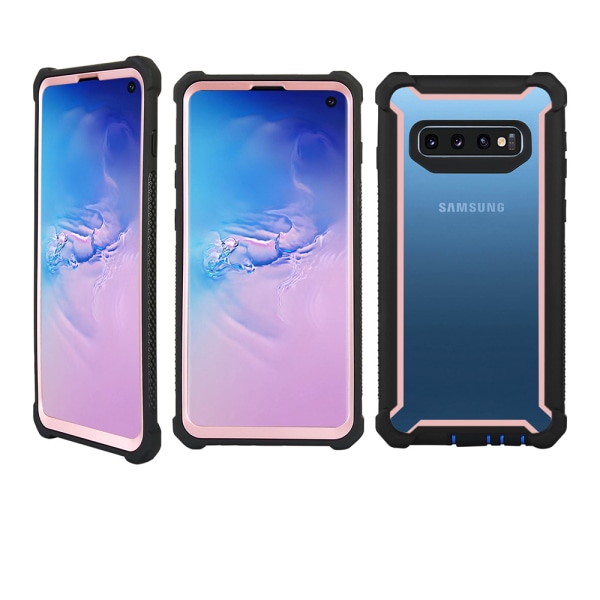 Samsung Galaxy S10e - Exklusivt EXXO Skyddsfodral Hörnskydd Roséguld