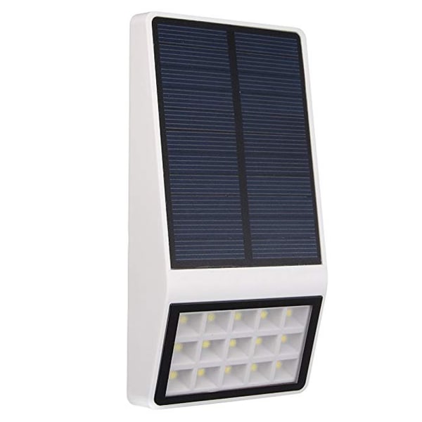 Soldriven Utelampa med automatisk sensor (LED) Svart