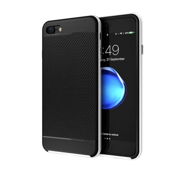 iPhone 7 - Stilrent Stötdämpande skal - DUBBELT SKYDD Vit