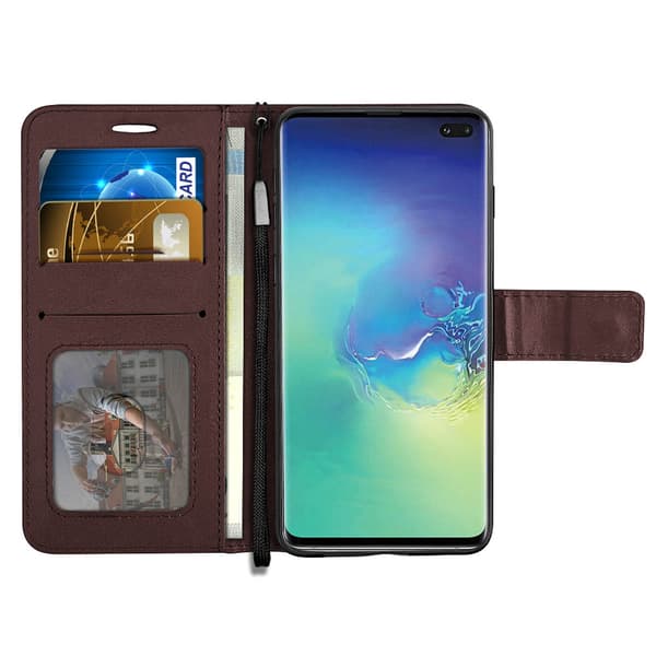 Plånboksfodral - Samsung Galaxy S10+ Röd Röd