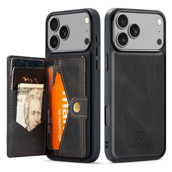 iPhone 17 Pro Max Skal med Magnetiskt Kortfack  Smart & Stilrent Grön