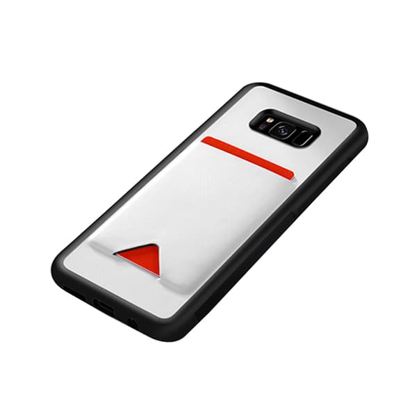 POCARD Smart Skal med Kortfack - Samsung Galaxy S8+ Vit
