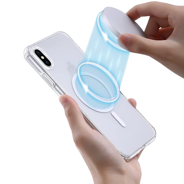 iPhone XS MAX - Stötdämpande Magsafe Skal Genomskinlig