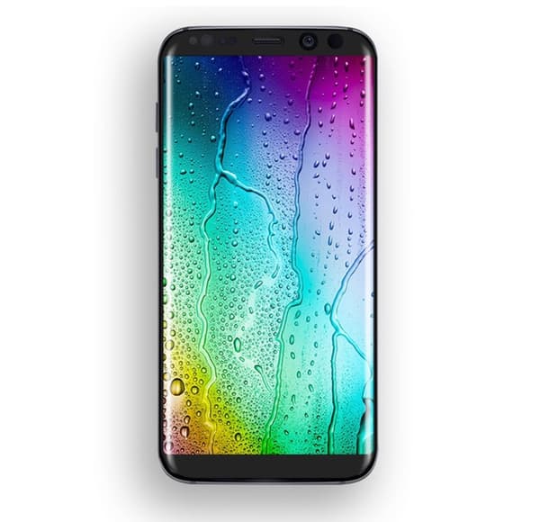 Samsung Galaxy S8 - (3-PACK) HuTech EXXO-näytönsuoja kehyksellä Silver/Grå