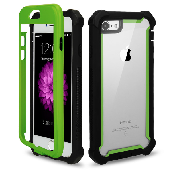 iPhone 7 - Stötdämpande Stilrent Fodral ARMY Grön
