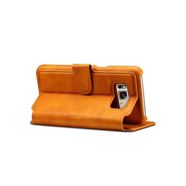 Klassiskt Plånboksfodral i Retrodesign (Läder) Samsung Galaxy S8 Ljusbrun