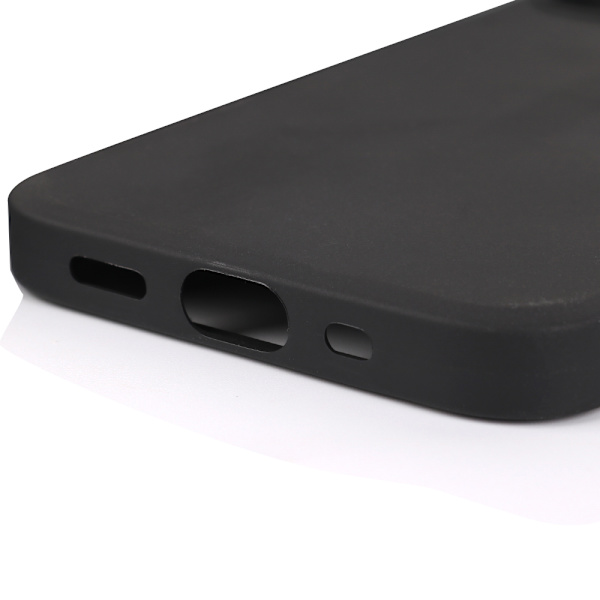 iPhone 12 Pro - Mattbehandlat Silikonskal & Mjukt Skärmskydd Svart