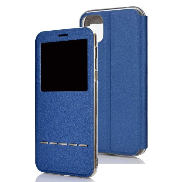 iPhone 12 - Tyylikäs käytännöllinen LEMAN-kotelo Blå