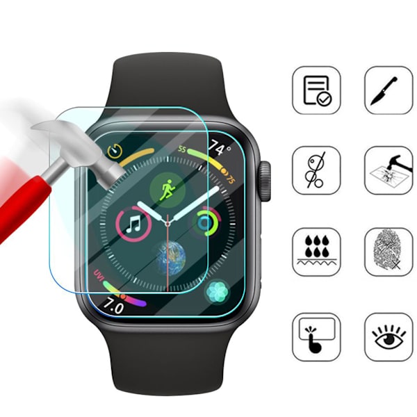 Skärmskydd Apple Watch Series 7/8 41/45mm Transparent 41mm