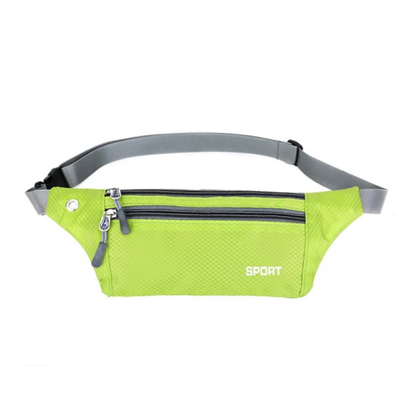 Mavepose | Unisex | Vandtæt | Dobbelt lomme med lynlås. Grön
