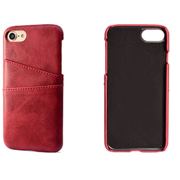 Elegant Skal med kortfack för iPhone 7 Blå