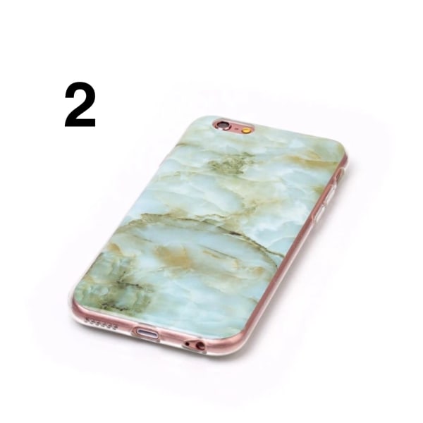 NKOBEE Silikondeksel i marmorfinish til iPhone 7 Plus 6
