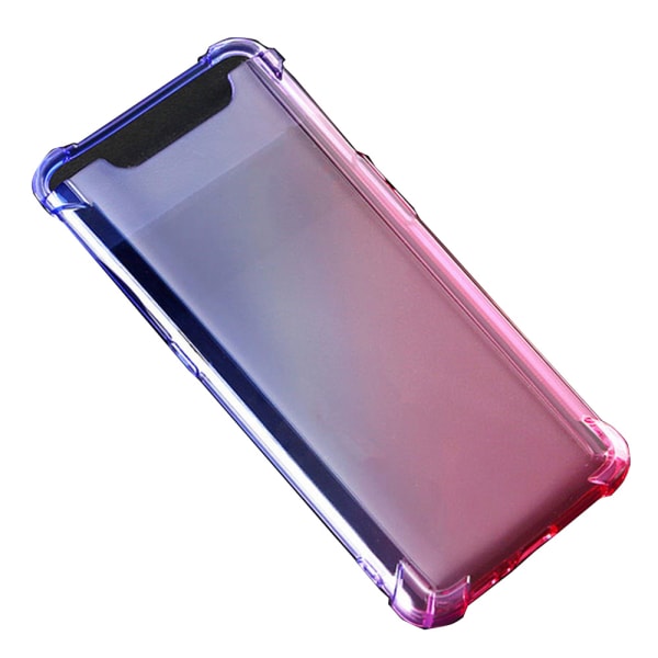 Samsung Galaxy A80 - Stilrent Silikonskal Blå/Rosa