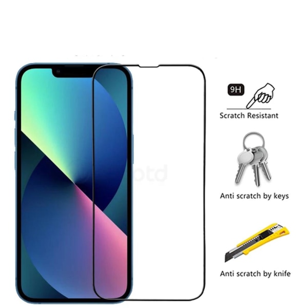 2-PACK iPhone 13 Pro Skärmskydd 2.5D HD 0,3mm Transparent/Genomskinlig