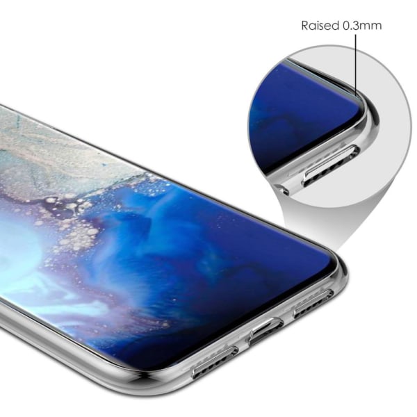 Samsung Galaxy S20 Plus - Iskuja vaimentava silikonikuori Transparent/Genomskinlig