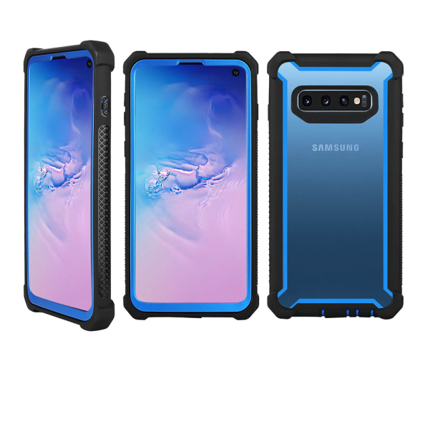 Samsung Galaxy S10e - Professionel EXXO Beskyttelsesetui Hjørnebeskyttelse Blå
