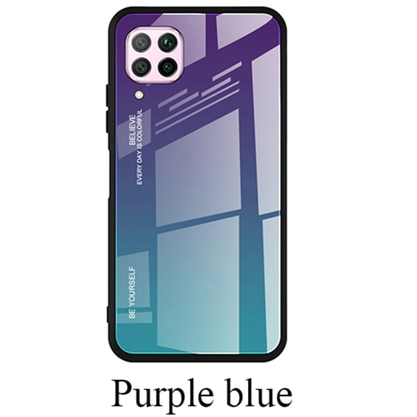 Huawei P40 Lite - Gjennomtenkt stilig deksel Blå/Rosa