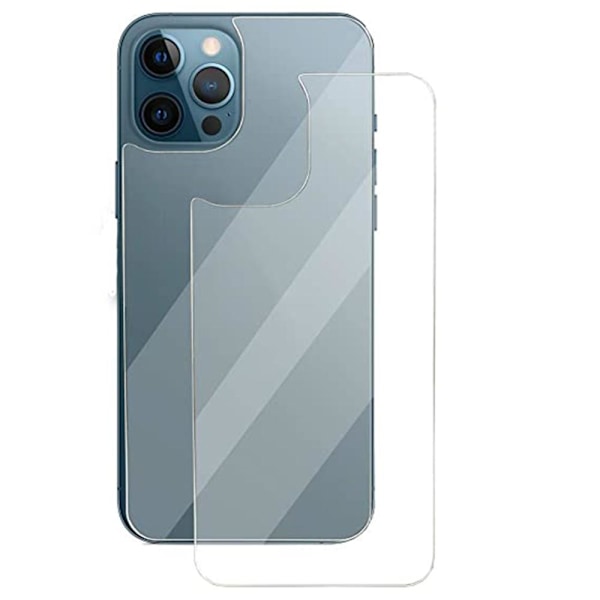 2-PAK Baksida Skjermbeskytter 9H 0,3mm iPhone 12 Pro Max Transparent/Genomskinlig