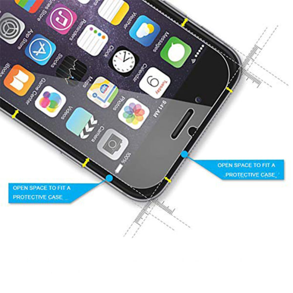 2-PACK Skjermbeskytter Standard Screen-Fit HD-Clear for iPhone 6/6S Transparent/Genomskinlig