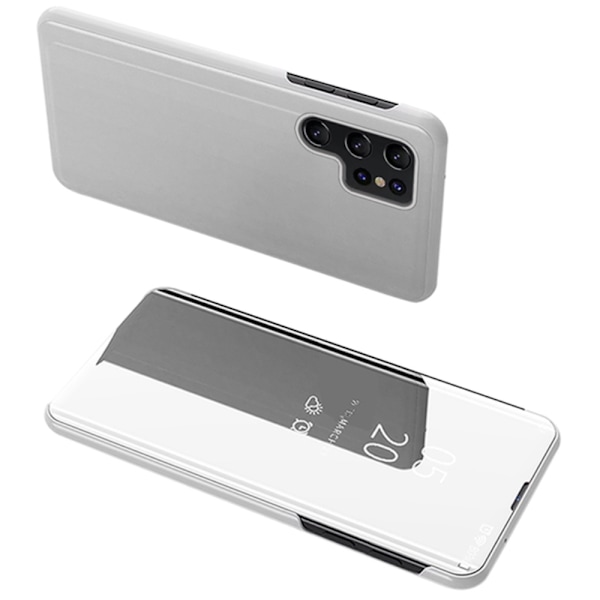 Samsung Galaxy S23 Ultra - Fodral LEMAN Silver