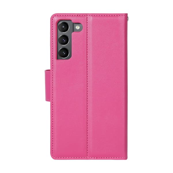 Samsung Galaxy S24 - Elegant HANMAN Plånboksfodral Rosa