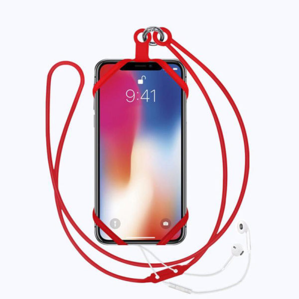 Kätevä tyylikäs matkapuhelinteline Sormusteline Universal Röd