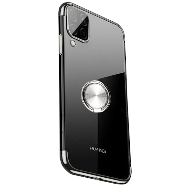 Huawei P40 Lite - Skal med Ringhållare Svart