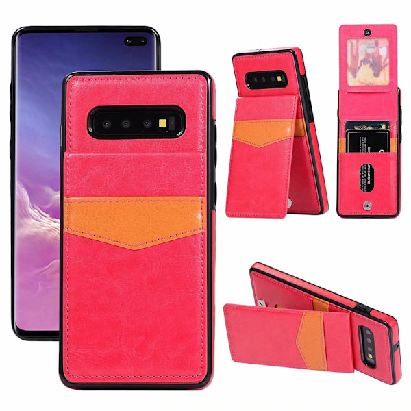 Samsung Galaxy S10 - Skal med Kortfack Blå