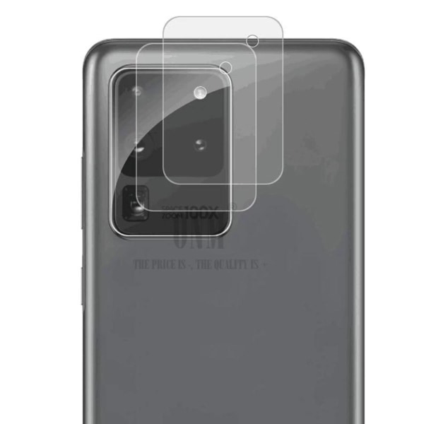 S20 Ultra 2.5D Högkvalitativt HD-Clear Ultratunt Kameralinsskydd Transparent/Genomskinlig