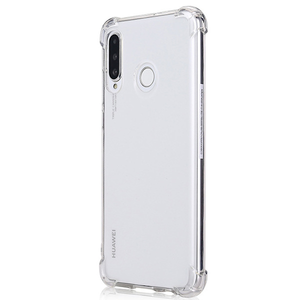 Huawei P30 Lite - Robust stilsikkert silikonskall Blå/Rosa