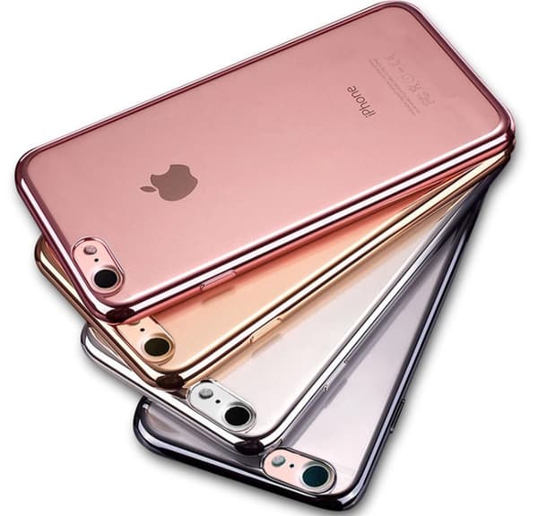 iPhone 7 - Elegant Silikonskal från LEMAN Silver/Grå
