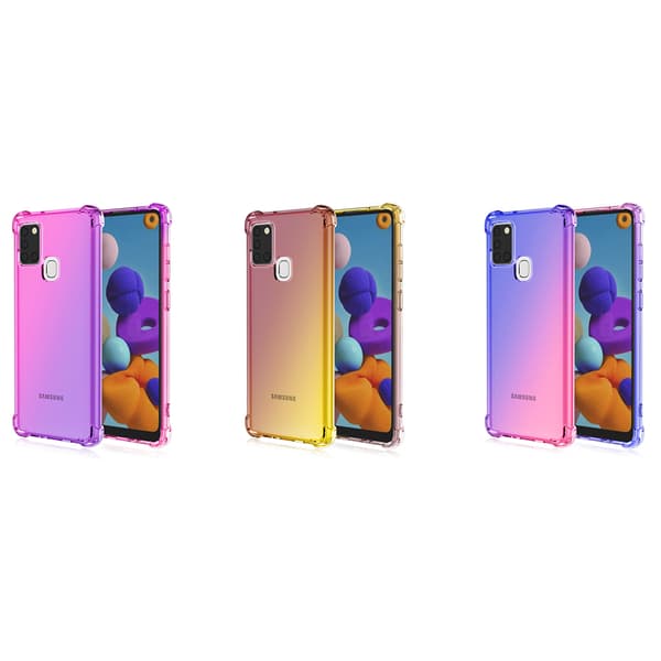 Skyddande Silikonskal - Samsung Galaxy A21S Transparent