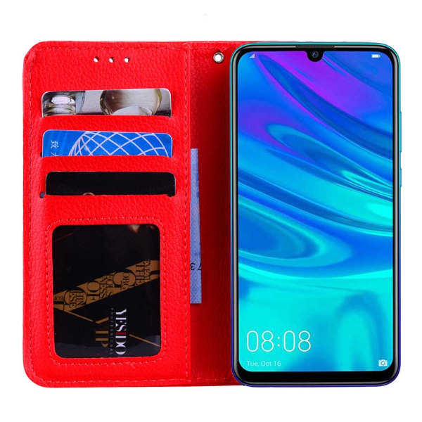 Huawei Honor 10 Lite - Tyylikäs NKOBEE-lompakkokotelo Röd Röd