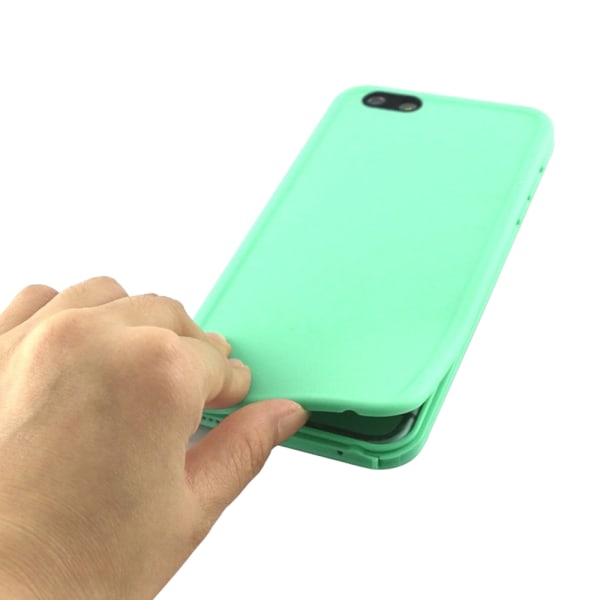 Aqua-Organic vanntett deksel til iPhone 8 Plus Blå