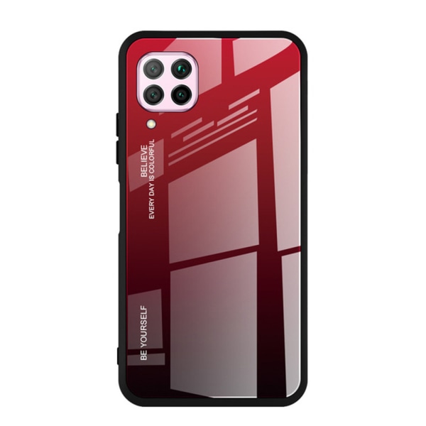 Huawei P40 Lite - Gennemtænkt stilfuldt cover Svart/Röd