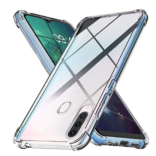 Samsung Galaxy A20S - Stötdämpande Stilrent Silikonskal (FLOVEME Transparent/Genomskinlig