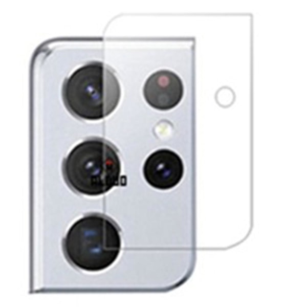 2-PACK S21 Ultra High Quality Ultra Tynn kameralinsedeksel Transparent/Genomskinlig