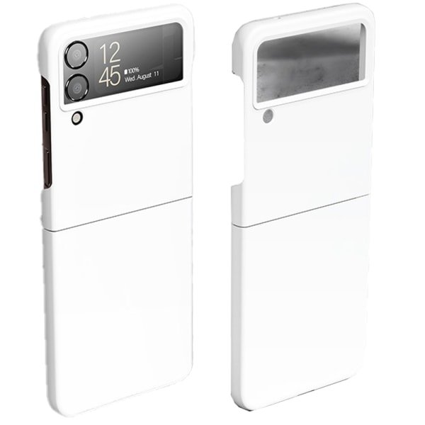 Stødabsorberende mat hårdt pc-cover til Samsung Galaxy Z Flip 4 Röd