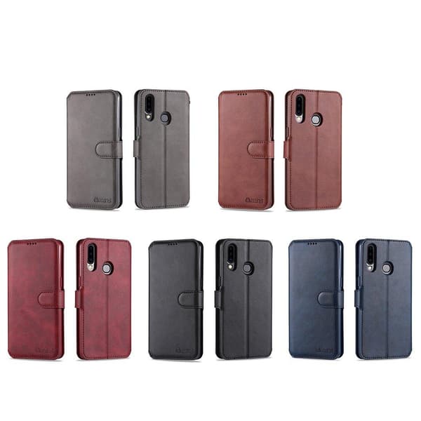 Samsung Galaxy A20S - Stilfuldt Yazunshi Wallet Cover Blå