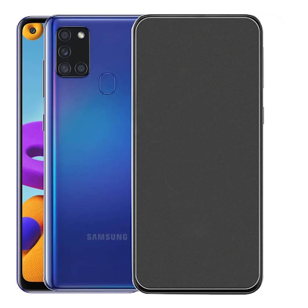 2-PACK Galaxy A21s Matt Skärmskydd Anti-Fingerprints 0,3mm Transparent/Genomskinlig
