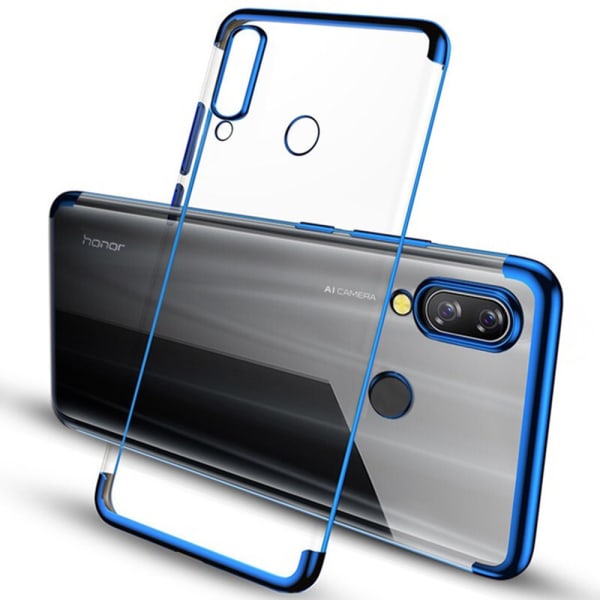 Huawei P Smart 2019 - Kraftig silikonbeskyttelsesdeksel Blå